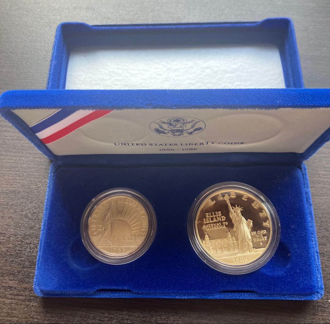 1986年 アメリカ 自由の女神 記念銀貨