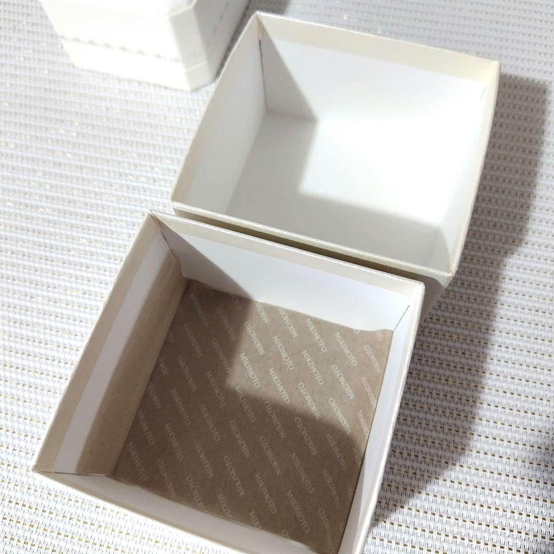 MIKIMOTO ジュエリーボックス 外箱付き 2段 結婚指輪 婚約 - メルカリ