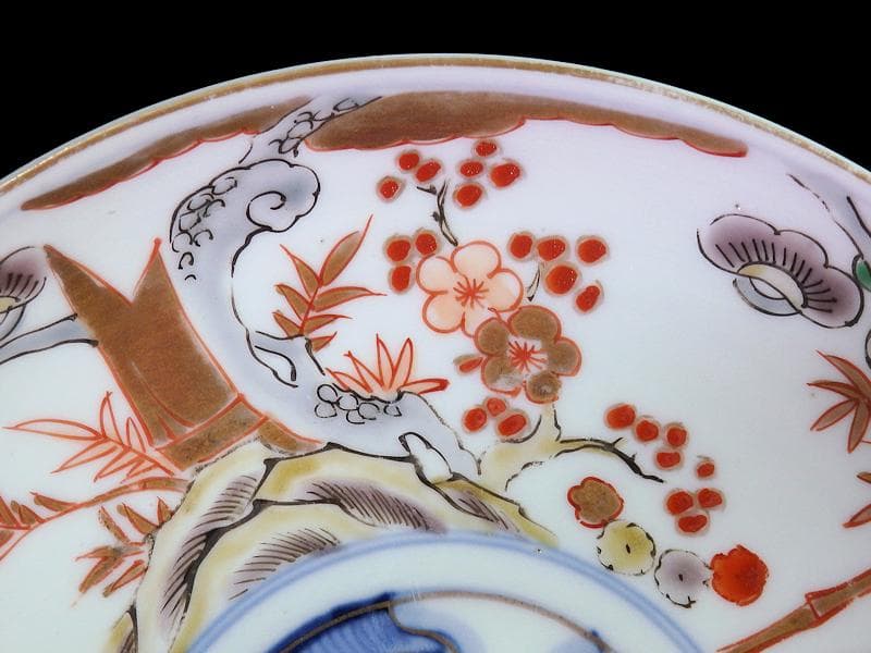 古伊万里 色絵 松竹梅に団龍紋の図 5寸皿 5枚 C657AS-CQk - メルカリ