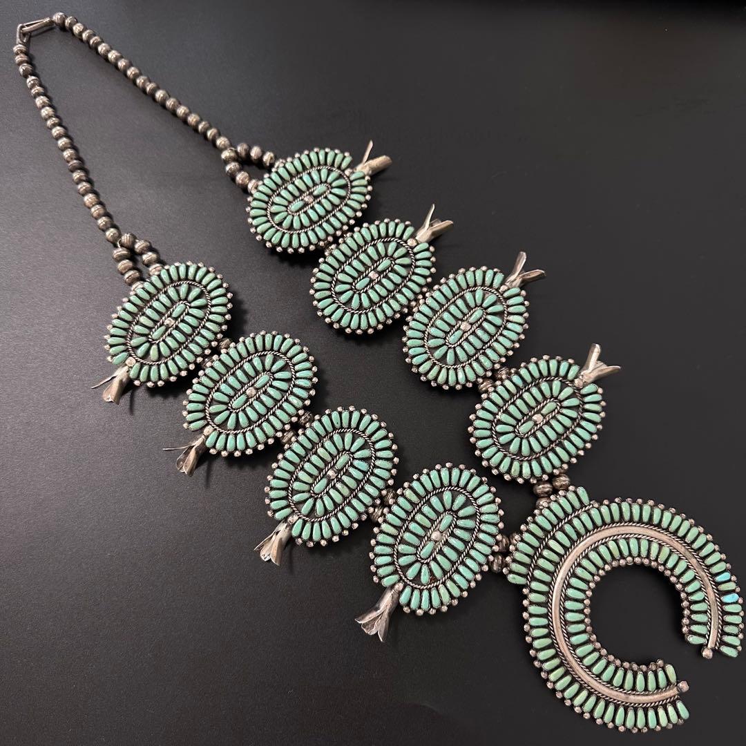 Zuni クラスターターコイズ ナジャ スカッシュブロッサム