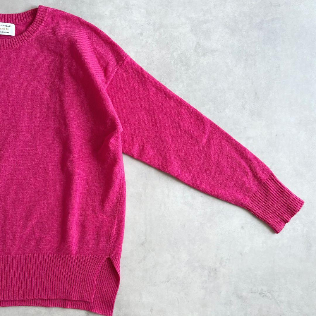 美品 ◇ ジャーナルスタンダード ニット カシミヤ100 ピンク クルー