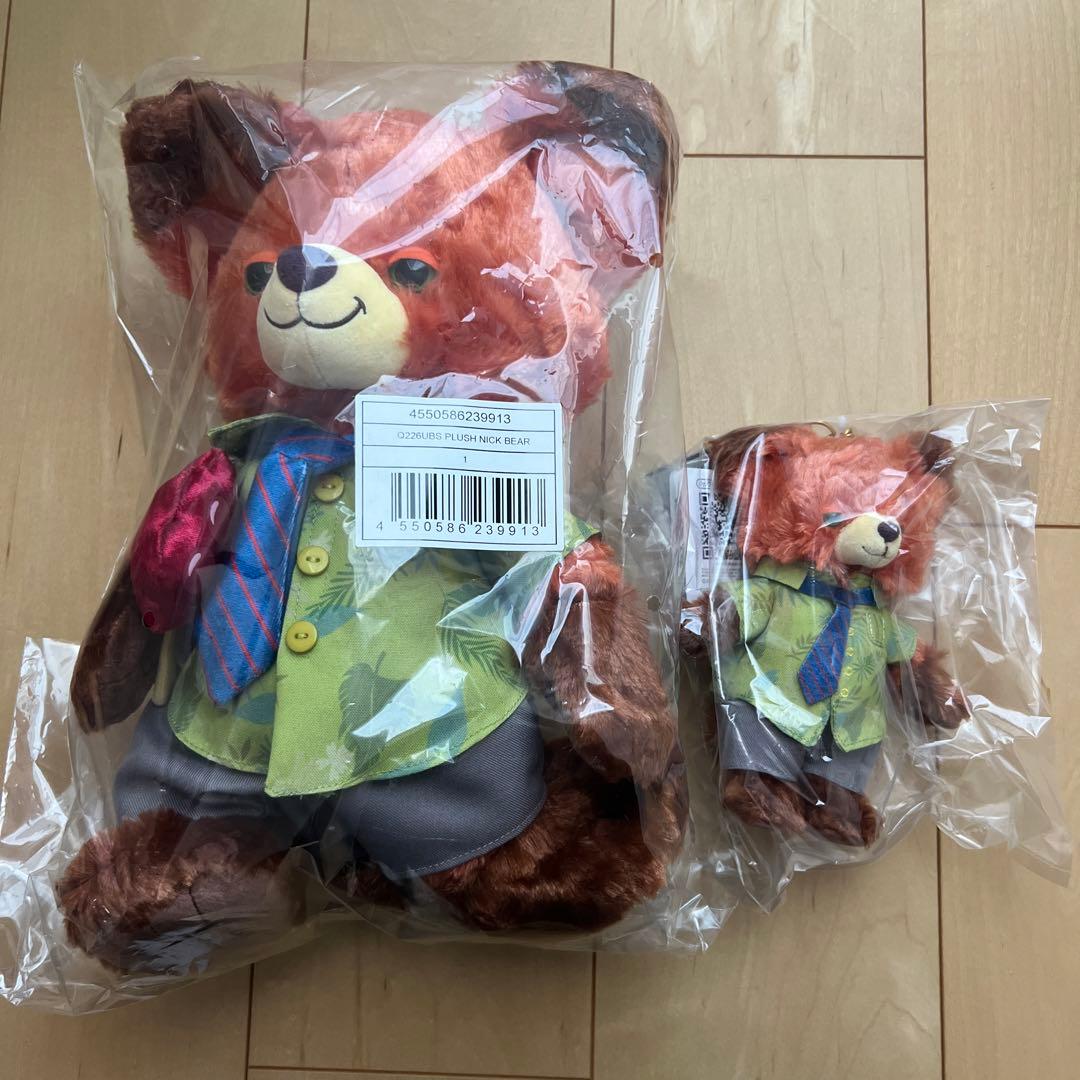 ディズニーストア　ユニベア　ズートピア　ニック　パウシクル　ぬいぐるみ