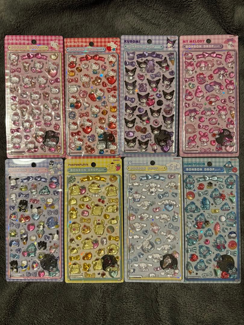 【確実正規品！！】2弾サンリオボンボンドロップシール 8セット 楽天市場】サンリオキャラクターズ ボンボンドロップシール 8柄 [M便 1