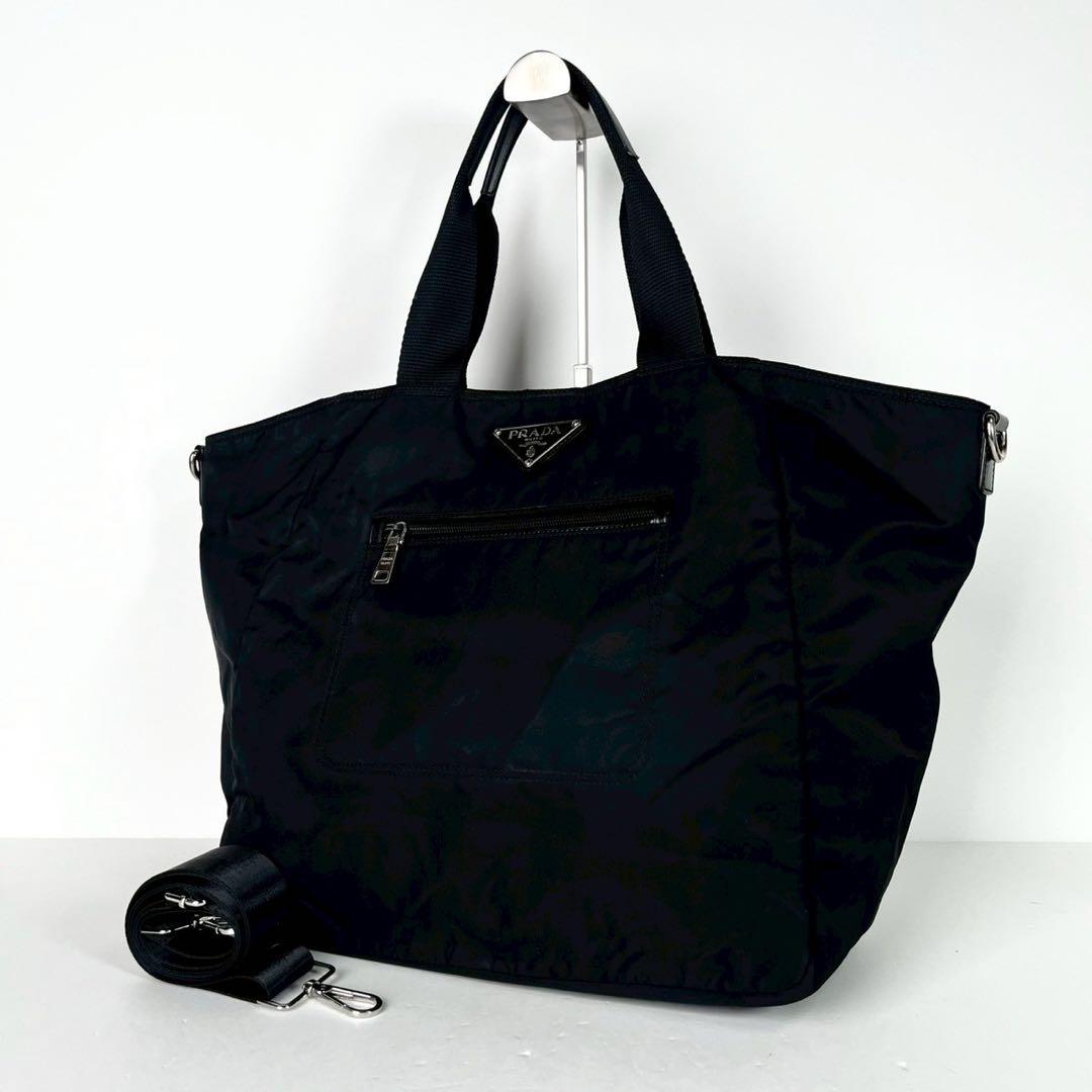 【近年型】プラダ 2way トートバッグ マザーズバッグ ナイロン BR4376