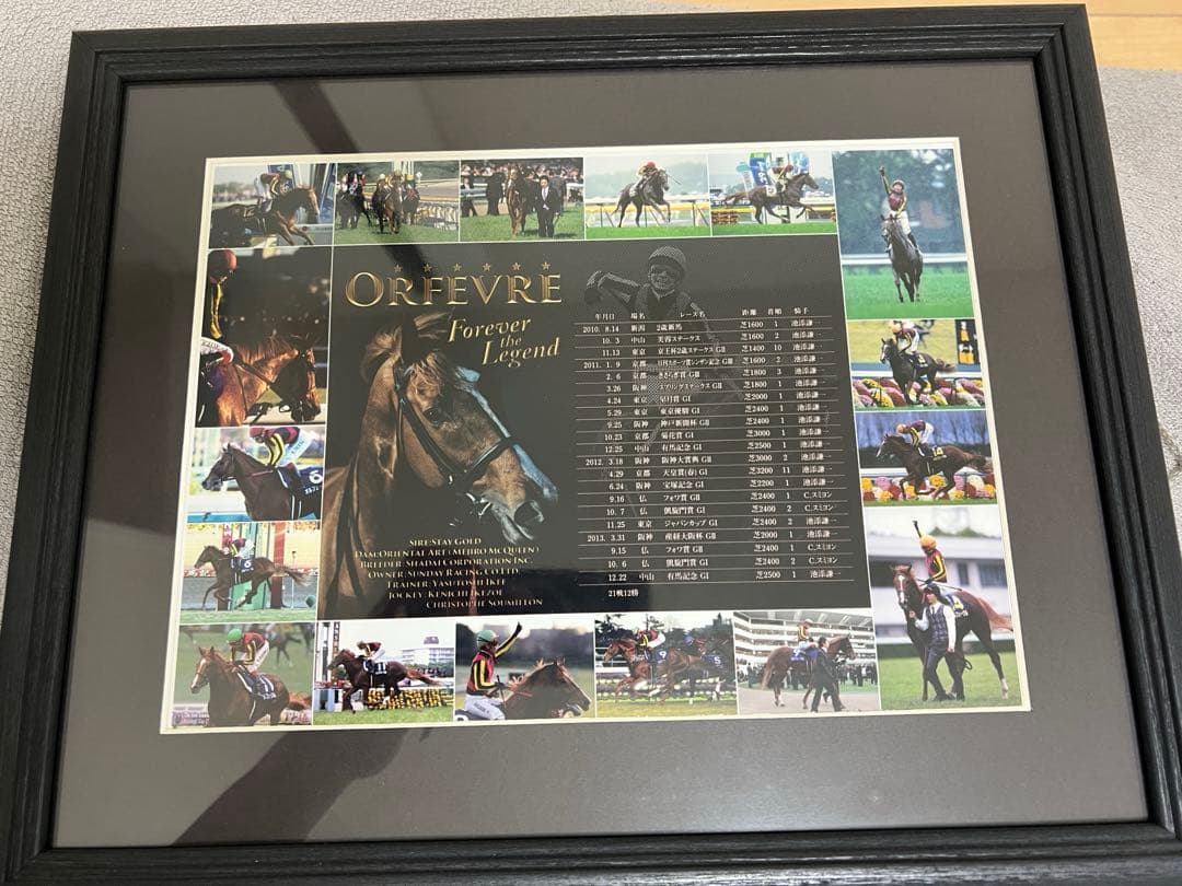 ☆競馬☆　ORFEVRE　オルフェーヴル　三冠馬　 記念パネル　池添謙一騎手 池添謙一のKen to 1】オルフェーヴルに会ってきました きれいな