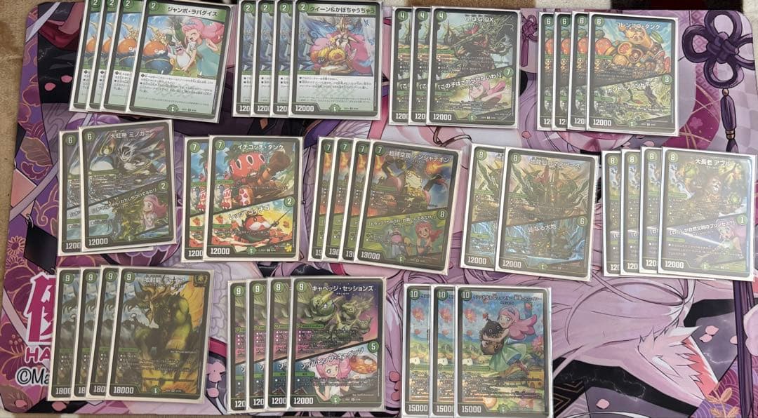 デュエルマスターズ DM 緑単キャベッジ　デッキ　ギャイア4