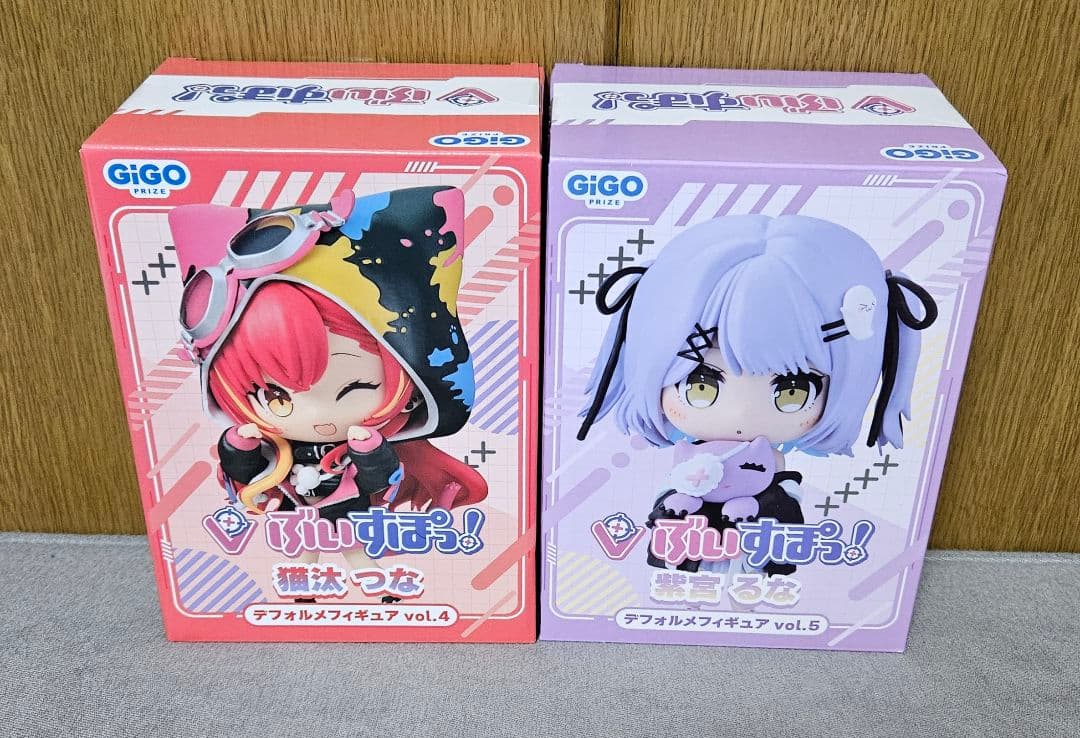 未開封　ぶいすぽっ！　デフォルメフィギュア　猫汰つな　紫宮るな　GiGo限定