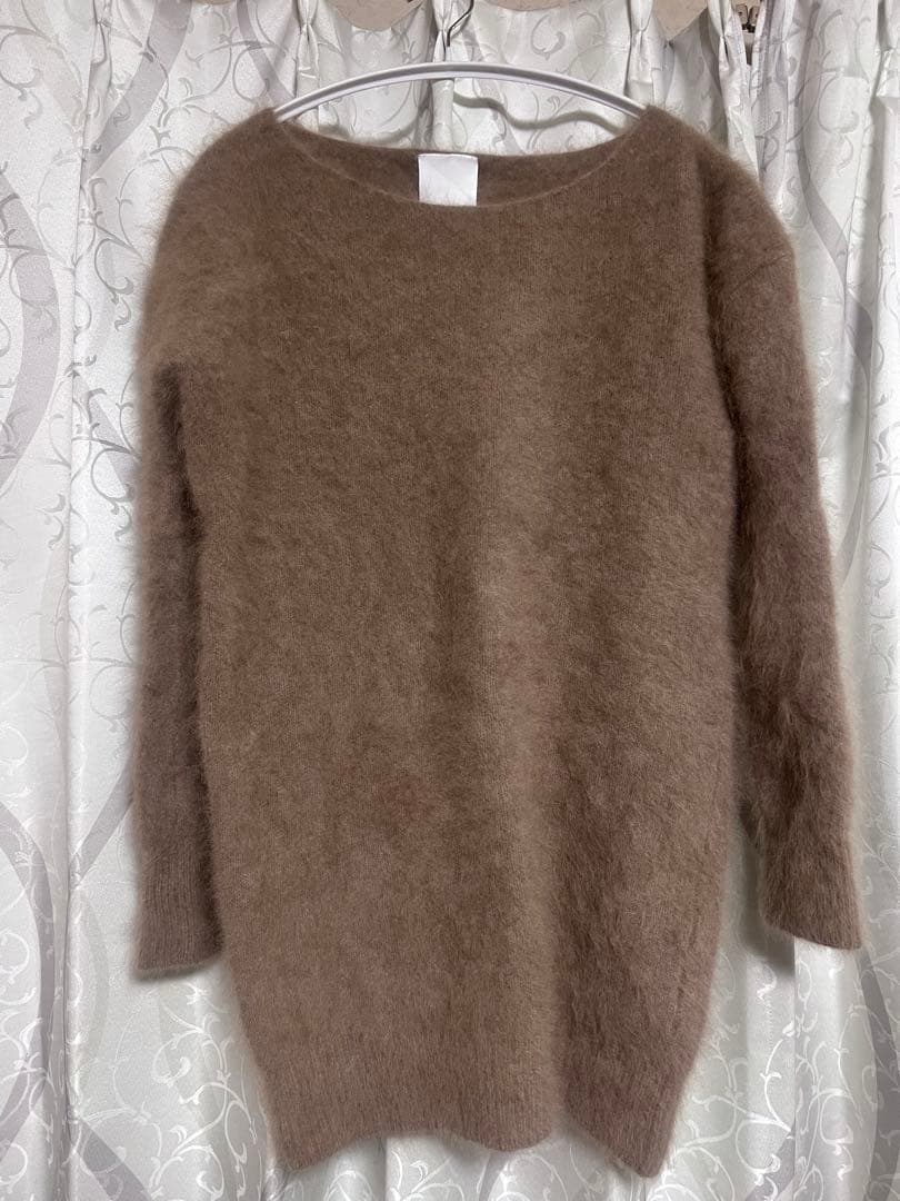 Whim Gazette 100%ウール 長袖ニット ブラウン