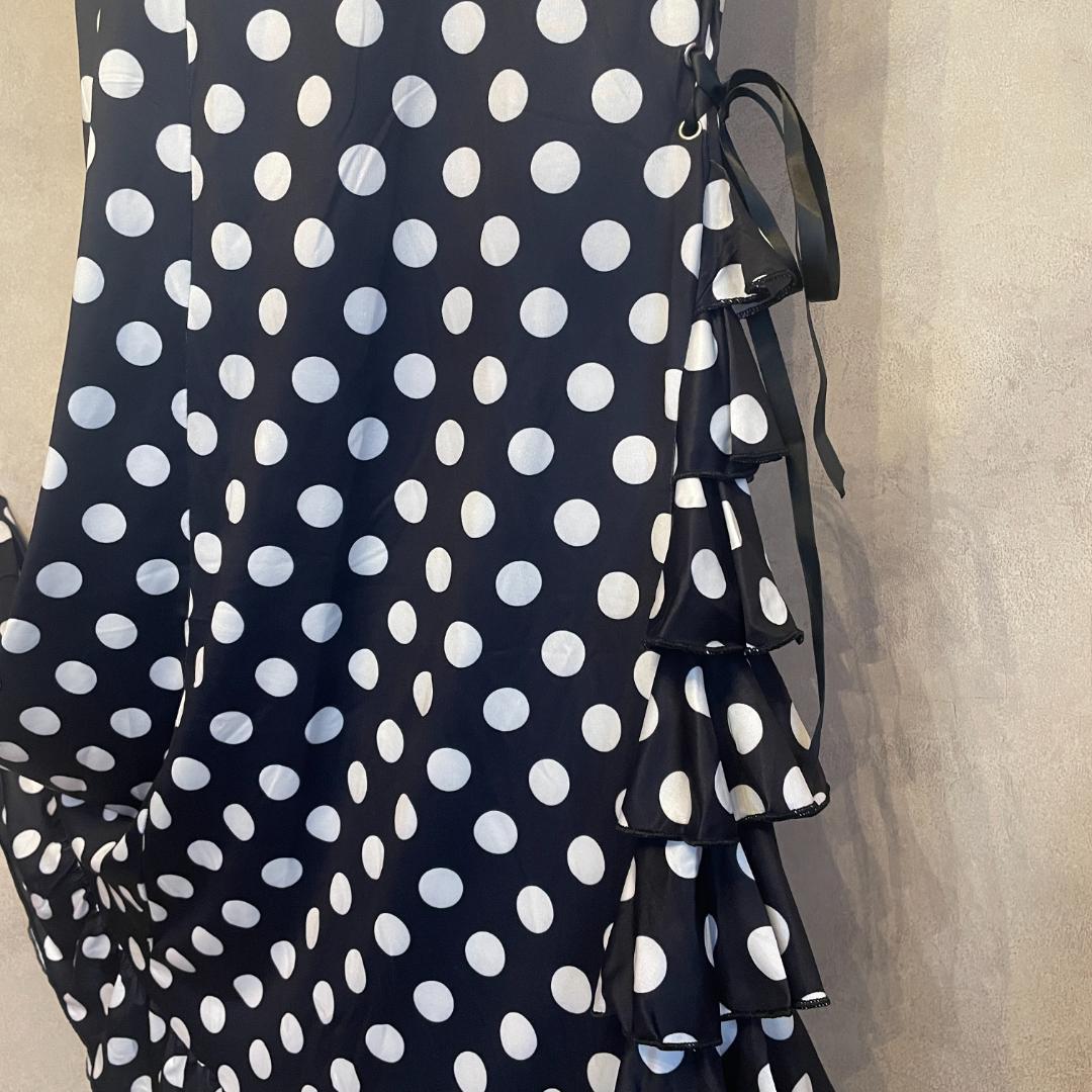 フラメンコ衣装 ファルダ マーメイドシルエット 水玉L〜LL レッスン