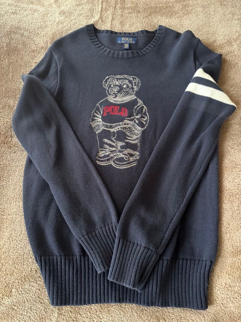Polo Ralph Lauren クマ刺繍セーター XL - メルカリ