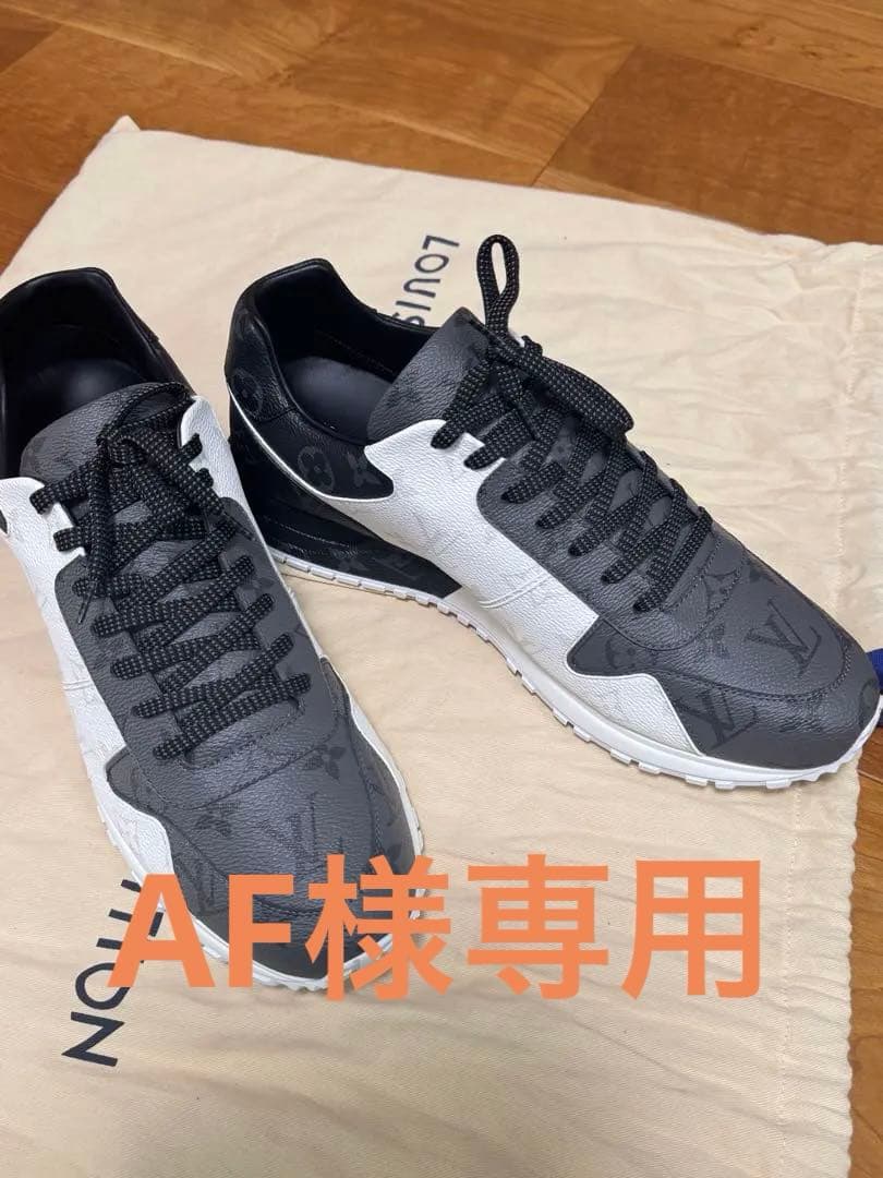 Louis Vuitton ロゴ入りスニーカー ブラック/ホワイト 9#