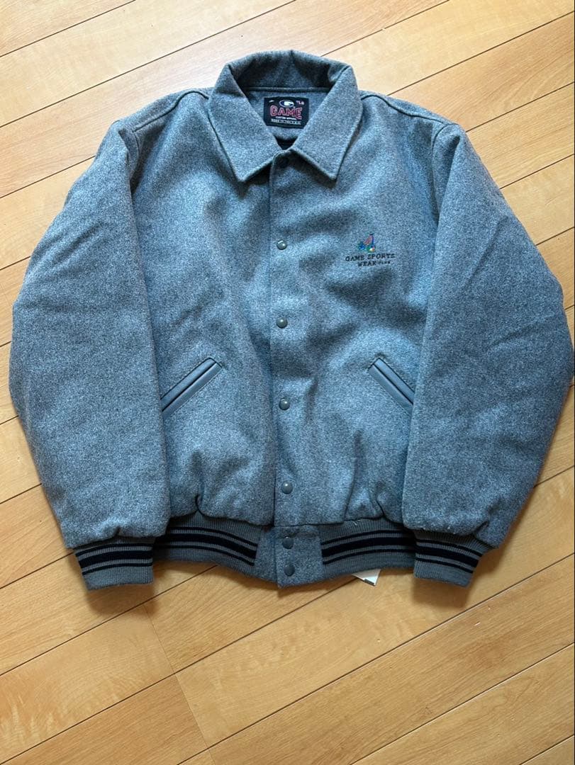 90s game sport wear ウールスタジャン　usa製
