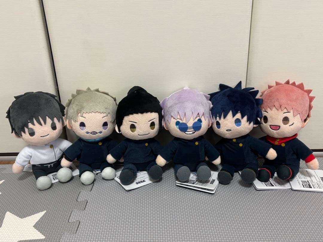 ラウンドワン限定‼️呪術廻戦　5th anniversary ぬいぐるみ 6体 ラウンドワン限定 呪術廻戦 5周年 Luminasta 五条悟 ぬいぐるみセット