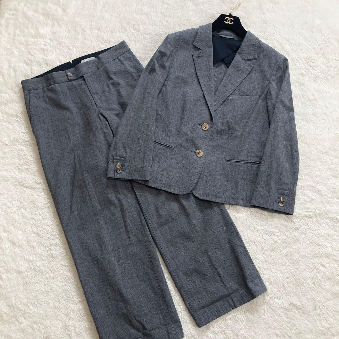 美品✨マーガレットハウエル　スーツ　セットアップ　リネン混　春夏　M〜L