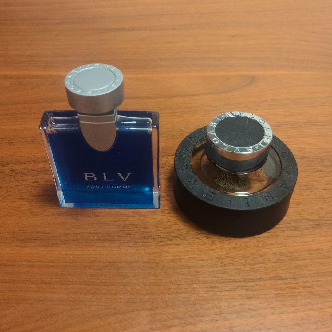 ブルガリブラック＆ブルー、2本セット香水 ブルガリ ブルガリブラック オードトワレ EDT SP 75ml ユニセックス