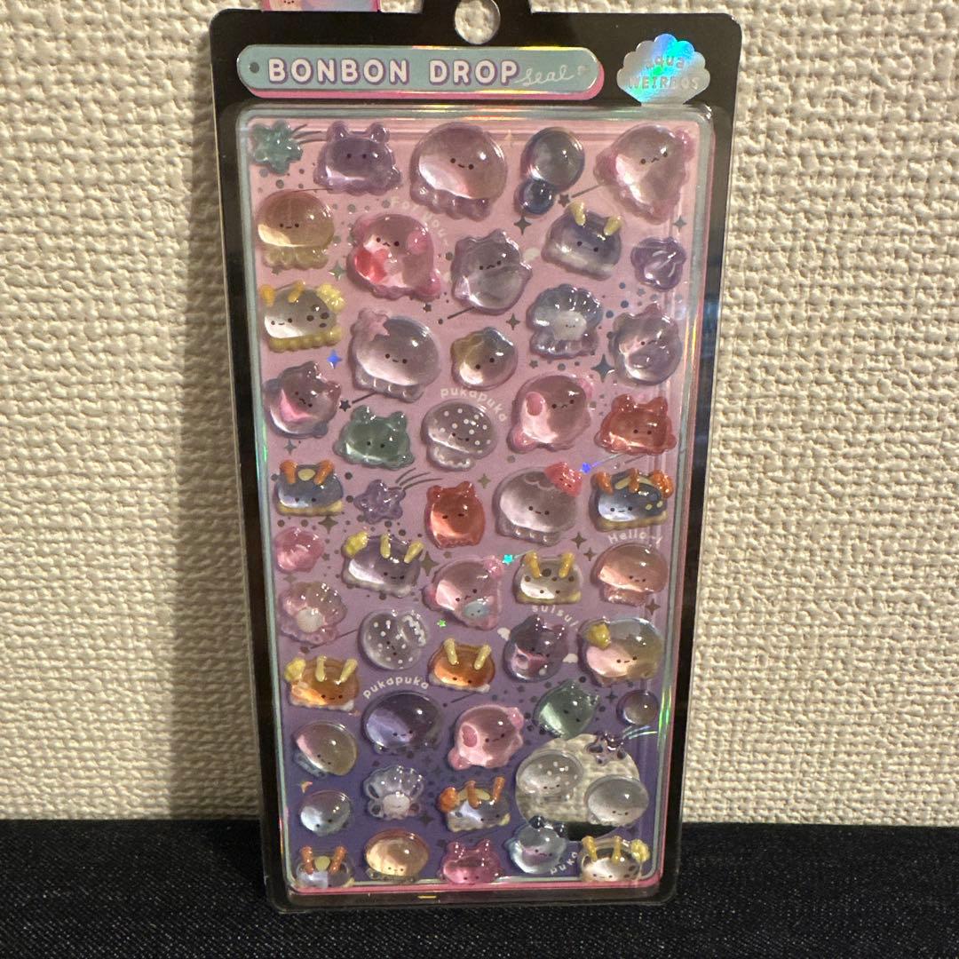 水族館限定　ボンボンドロップシール　正規品 水族館限定 ボンボンドロップシール 正規品 4種セット 新品未開封