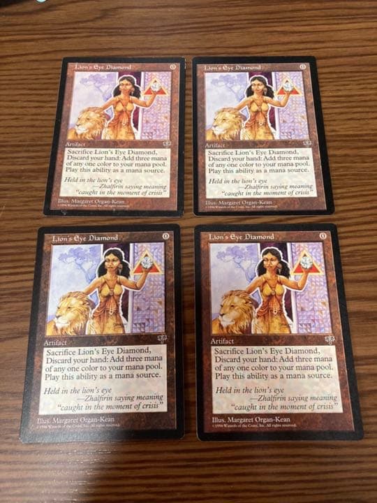 『MTG』ライオンの瞳のダイアモンド　4枚セット ライオンの瞳のダイアモンド/Lion's Eye Diamond》[MIR] MP - MTG専門