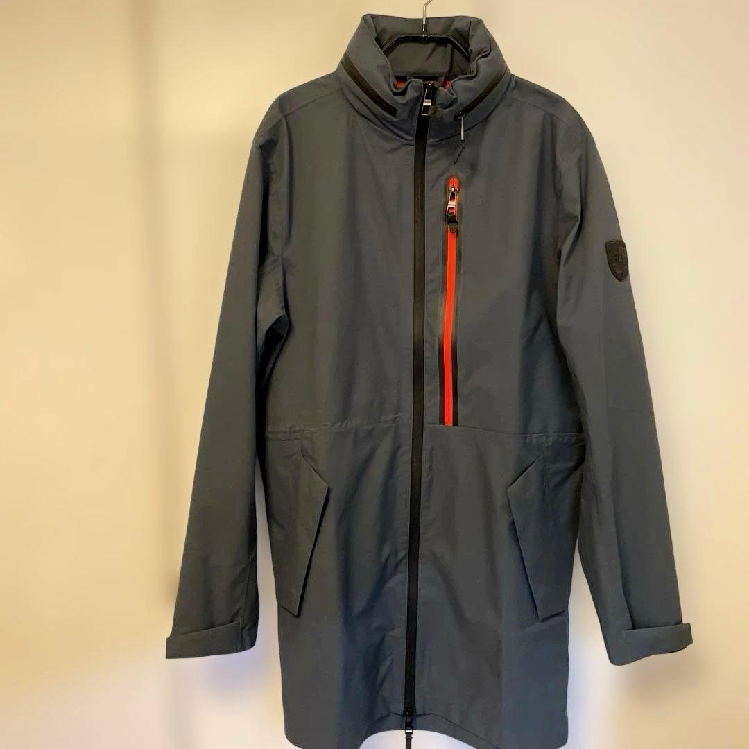 ポルシェPorsche ジャンパー S~Mサイズ フード収納 濃いグレー 防風