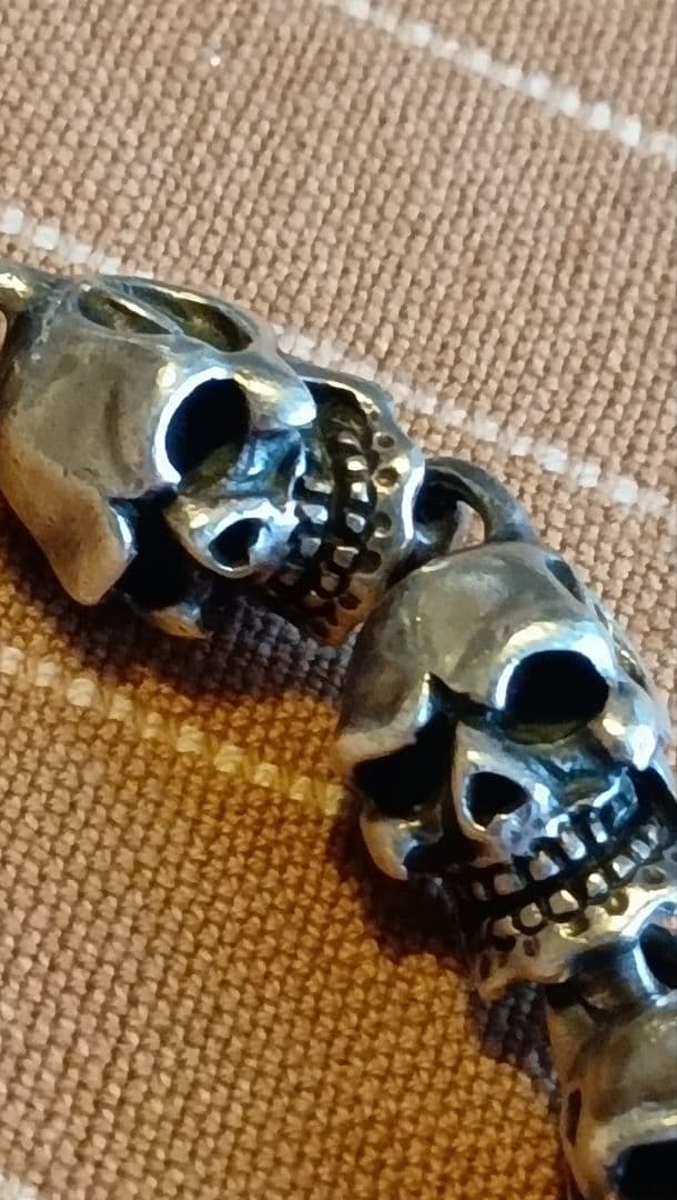 スカル シルバーブレスレット 骸骨 ドクロ