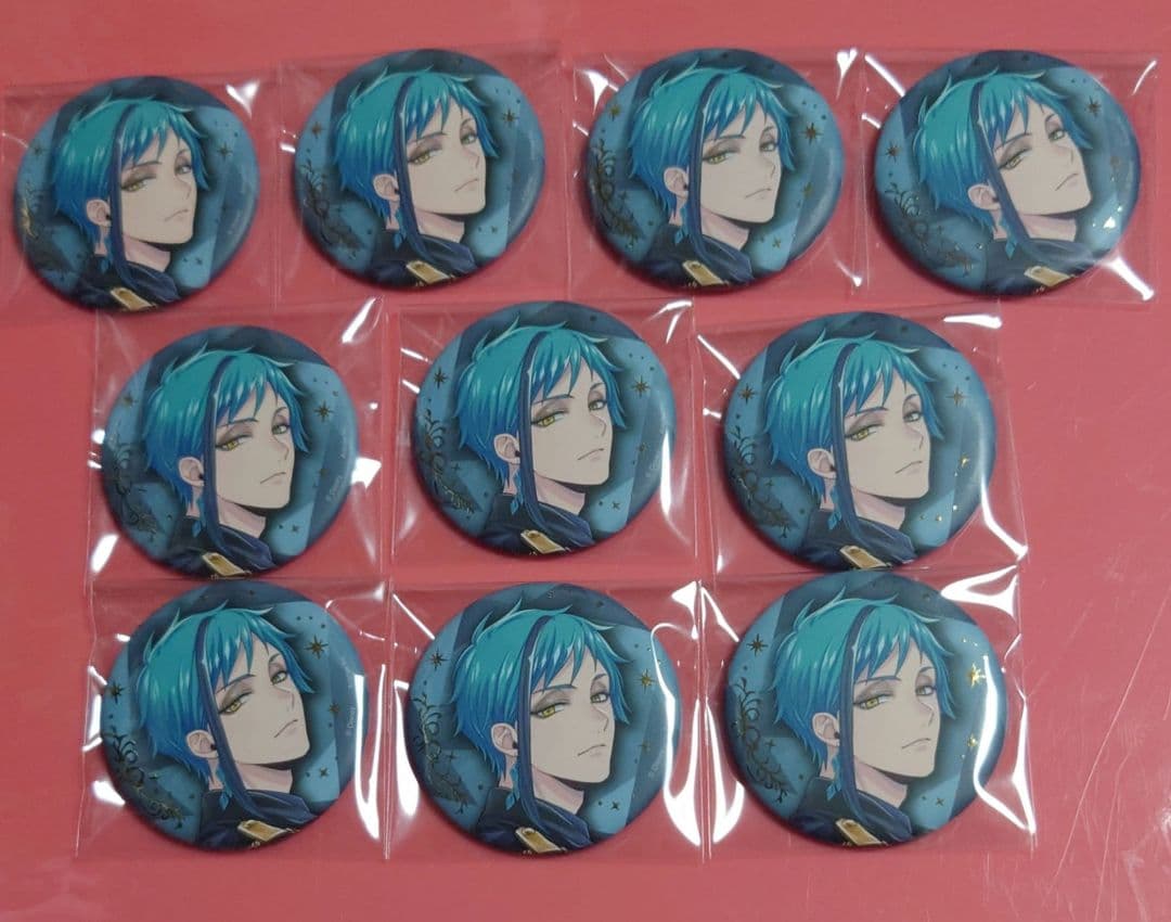 ツイステ フロイド 缶バッジ ツイステ展 ブレイジングジュエル ツイステ アズール ジェイド フロイド 缶バッジ ブレイジングジュエル