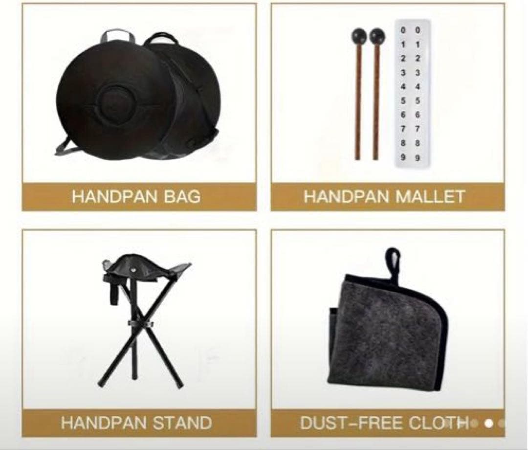 440Hz ハンドパン 45.72cm Gマイナー　コンパクトサイズ