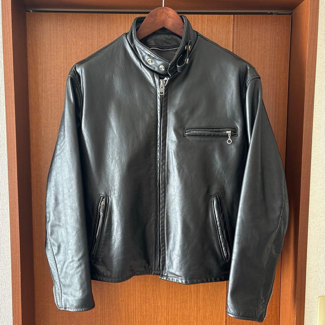 美品‼︎ Schott ショット 641 シングルライダース　42 スタンドカラー