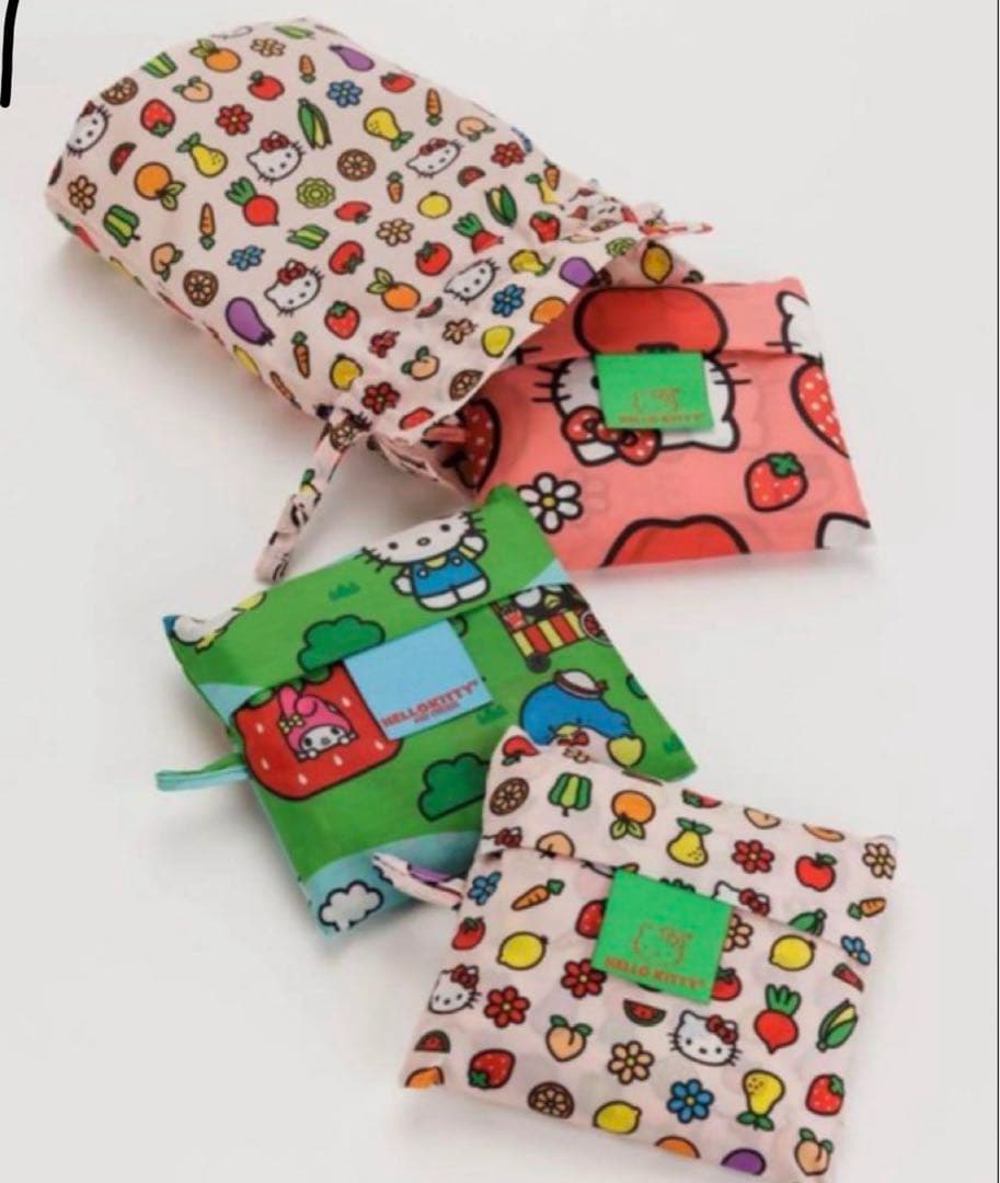 新品！BAGGU×ハローキティ エコバッグ 限定コラボ3点セット
