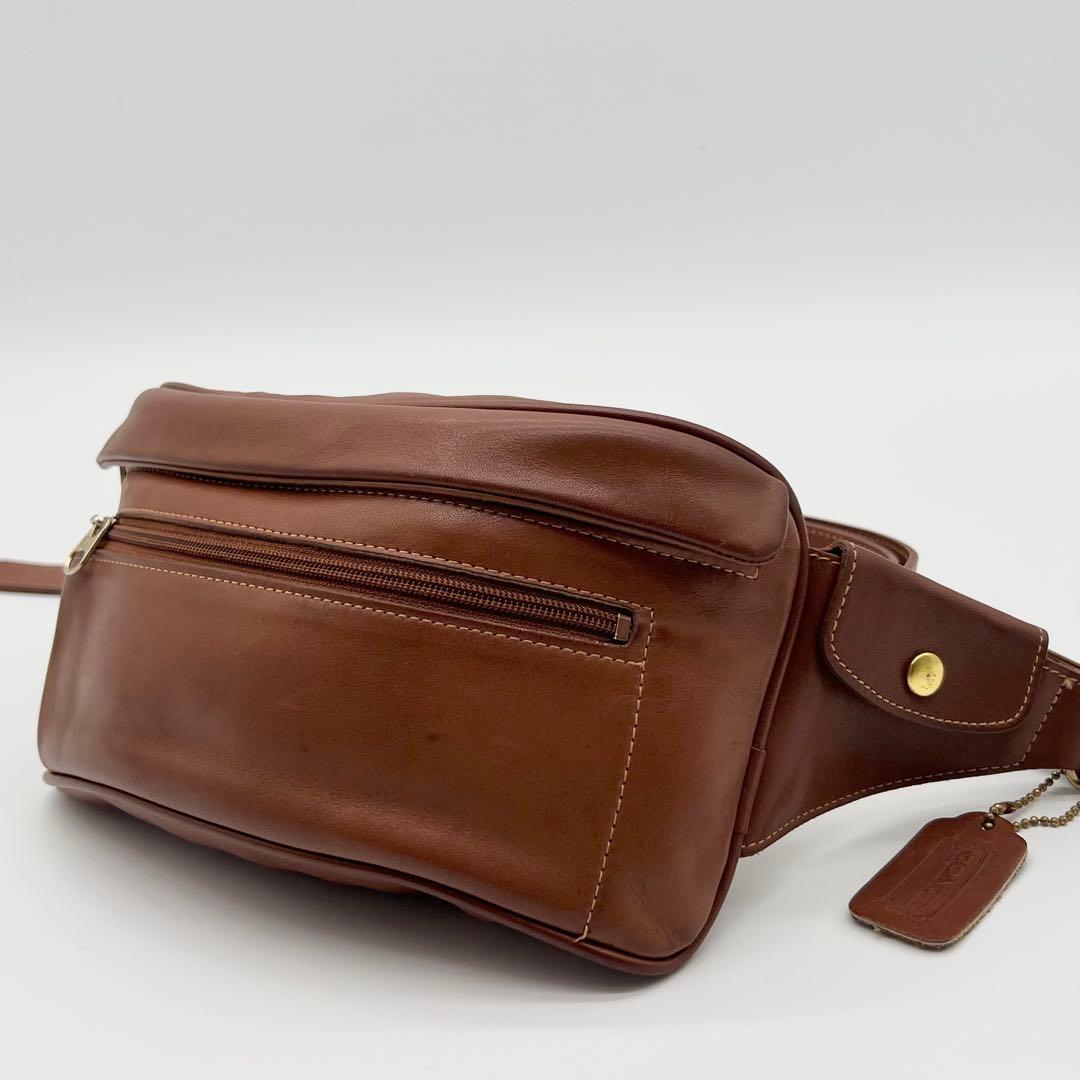COACH ウエストポーチ ウエスト バッグ ボディバッグ レザー ブラウン