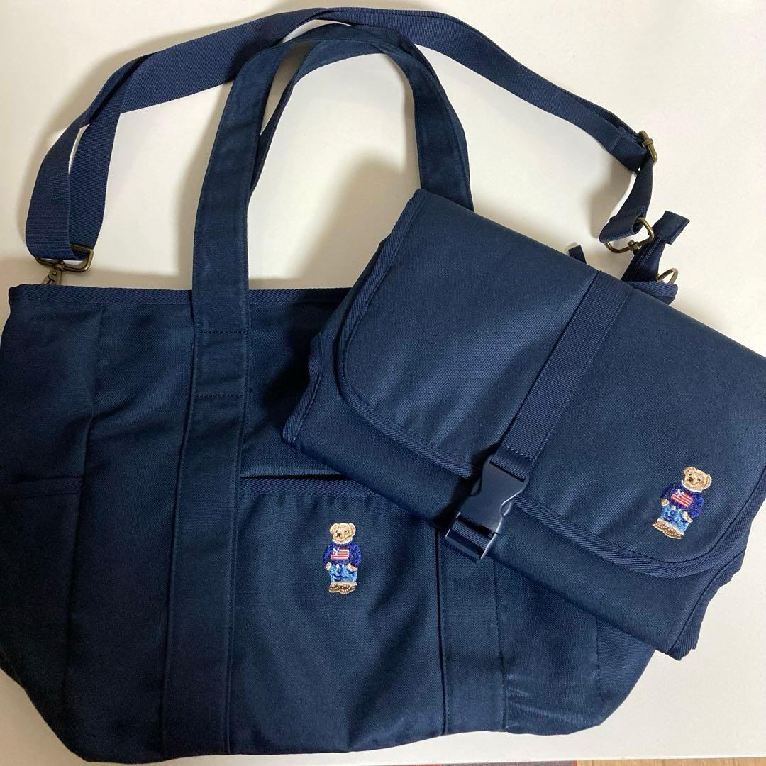 《未使用》 ポロラルフローレン polo ベアトート＆チェンジングパッドセット