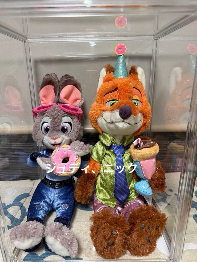 ズートピア10周年記念ぬいぐるみ ジュディ・ホップスとニック