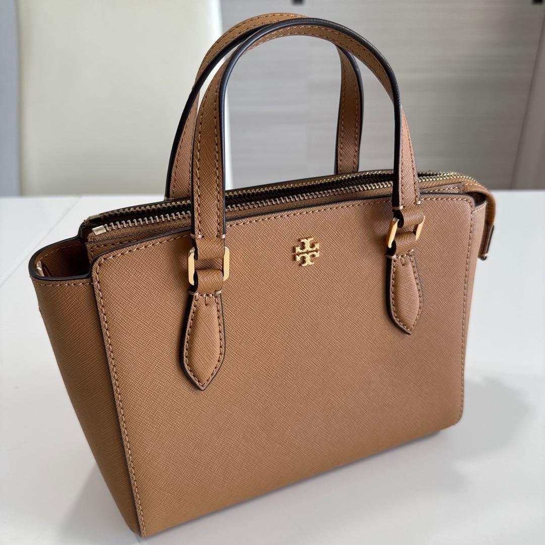 美品　サフィアーノ　ベージュ　ゴールド　ミニバッグ　ショルダーバッグとしても