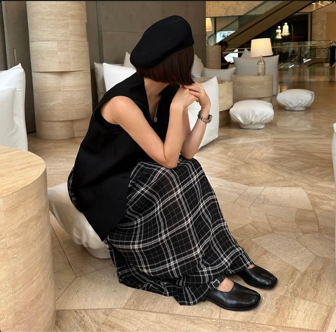 モノトーンチェックスカート サイズ2 モノトーンチェックスカート 想い出あすなろ | 制服通販リサアンドザ