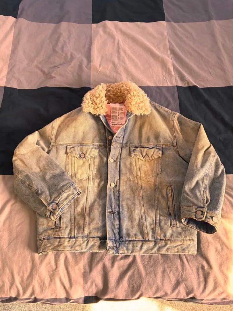Acne Studios 襟ファー　デニムジャケット