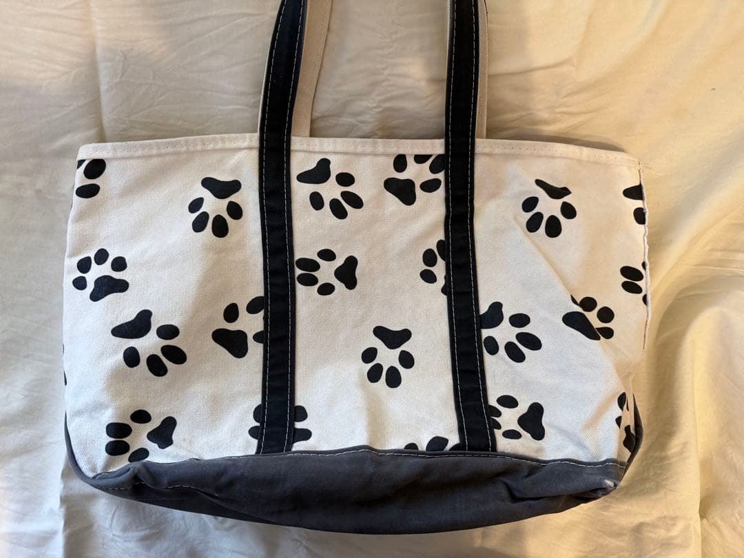 90s 希少　エルエルビーン　トートバッグ 足跡 LLBEAN レア