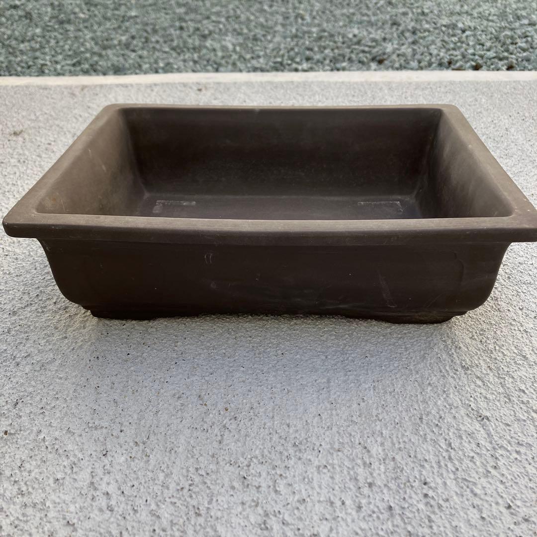 盆栽鉢 10号 中型 寄植え 雑木盆栽 山野草鉢 長方形 和鉢 アンティーク