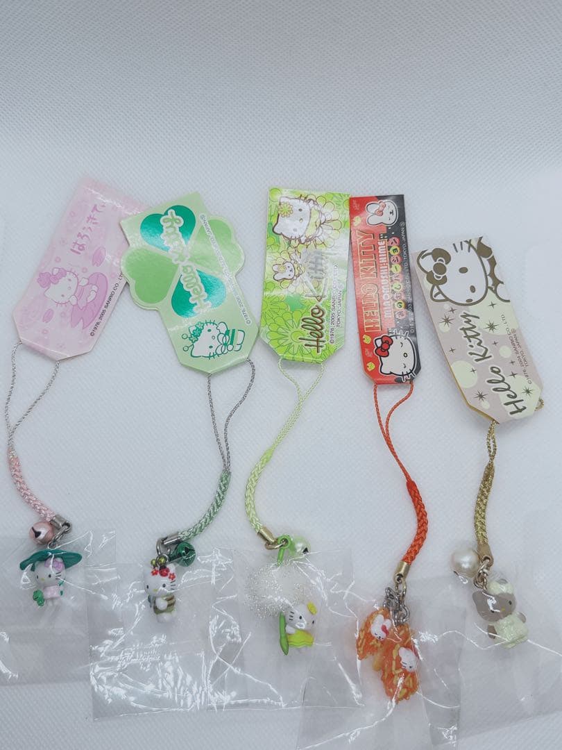 ハローキティ ご当地キティ　植物激レアストラップ 5個セット