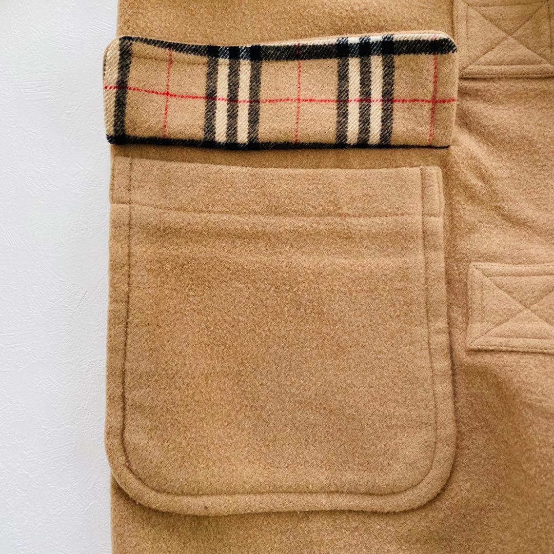 2505A 美品バーバリーロンドン ダッフルコート裏地ノバチェック ロング