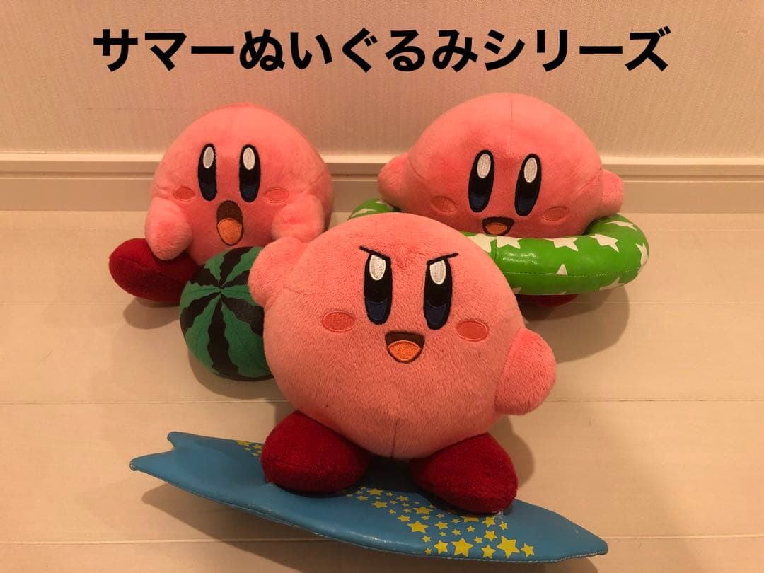 タイトー 星のカービィ サマーぬいぐるみ サーフィン スイカ うきわ