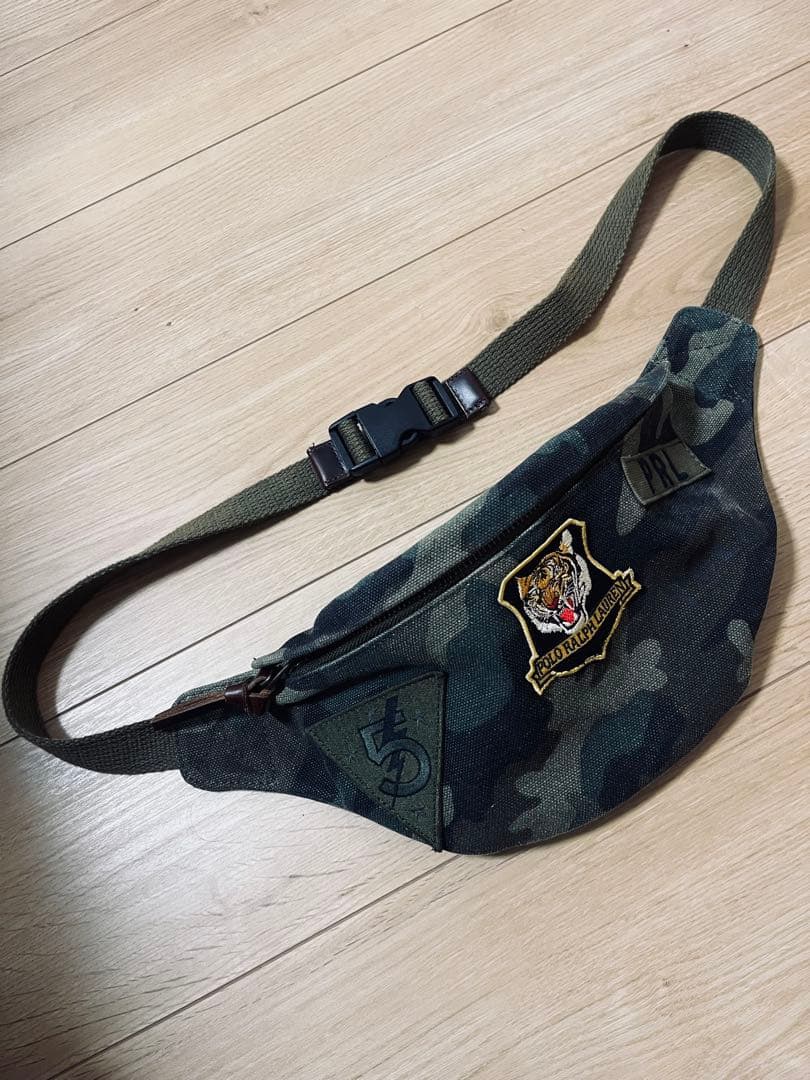 美品 Polo Ralph Lauren 迷彩 ボディバッグ