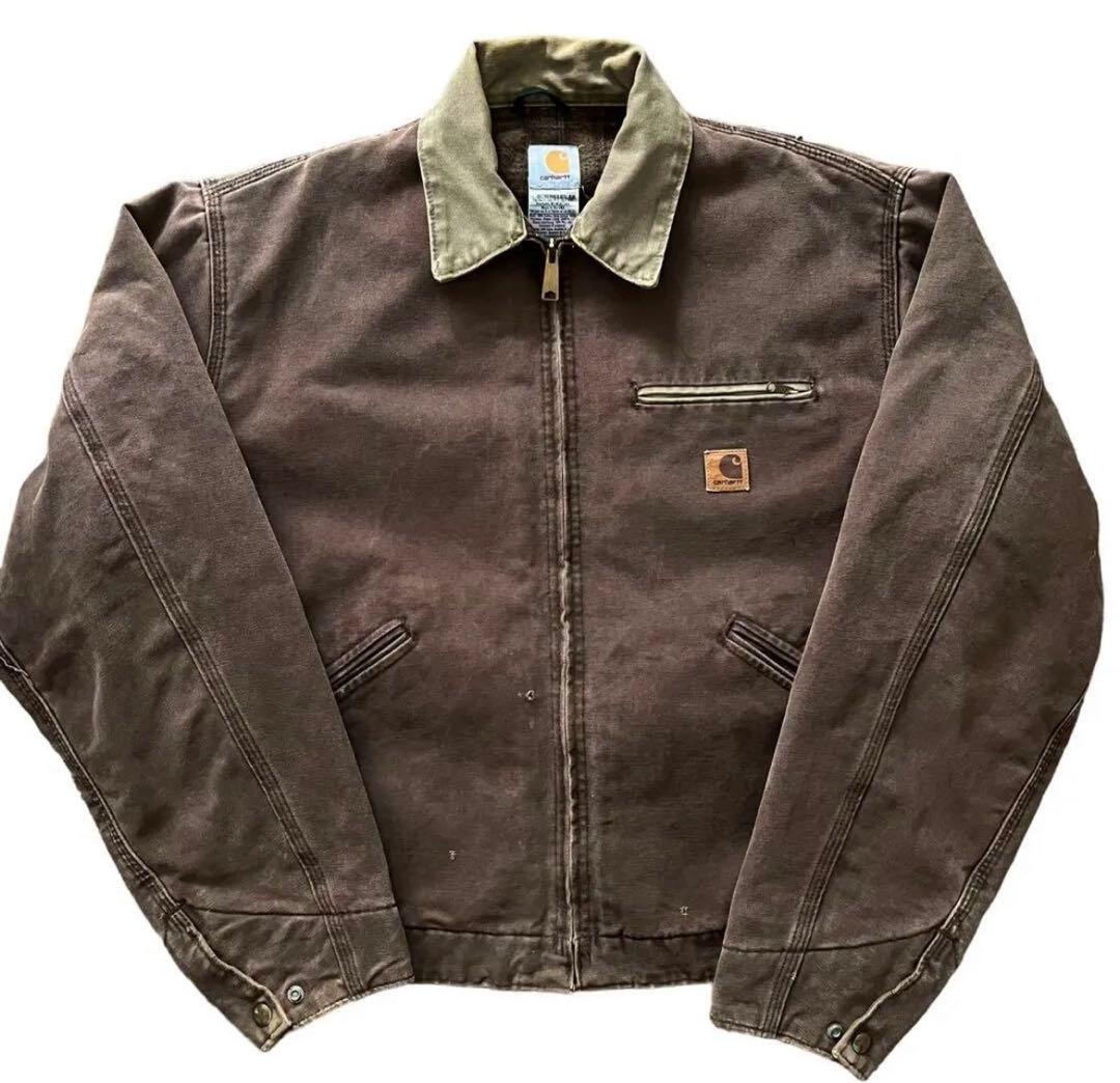 90s USA製 Carharttカーハート デトロイトジャケット ブラウン - メルカリ