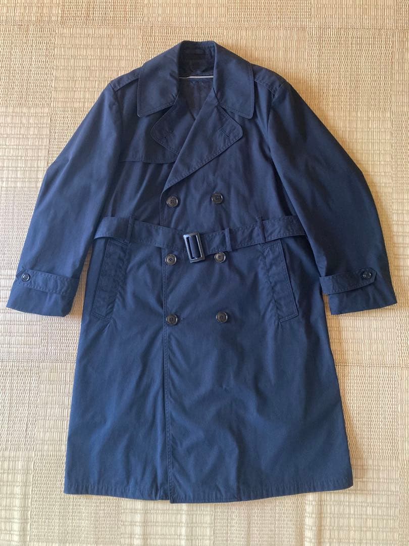 美品　米軍実物　US.NAVY トレンチコート　ブラック　40S ライナー付き