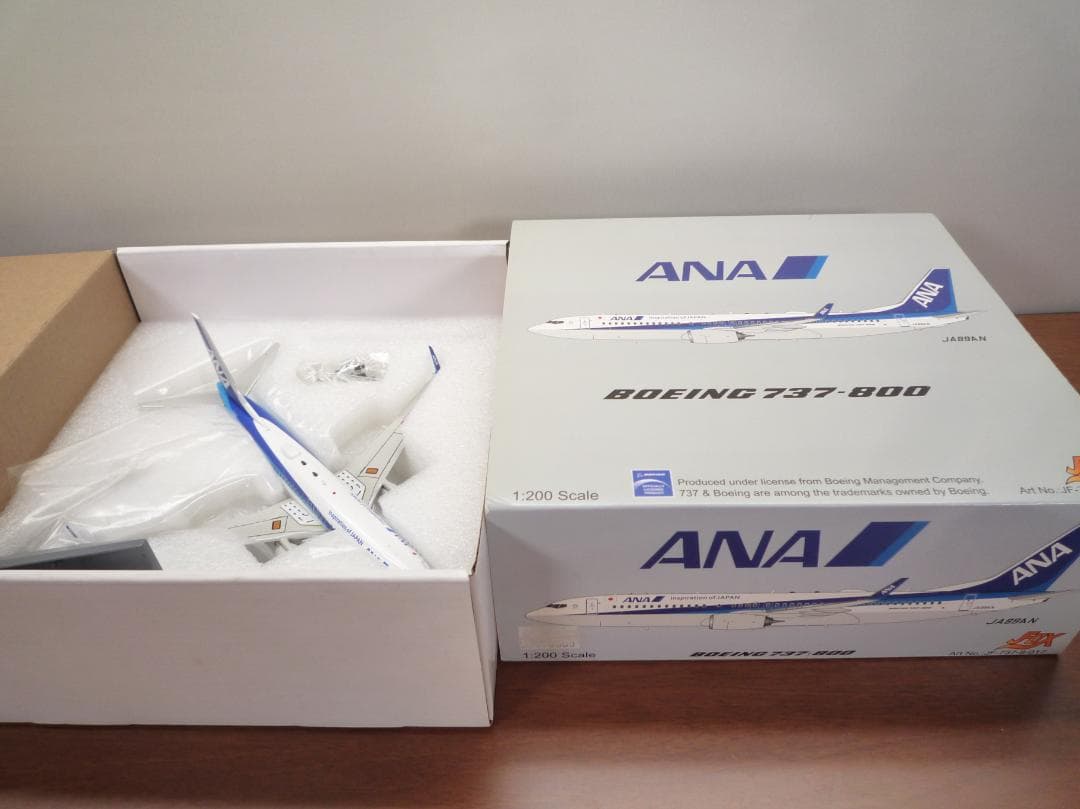JFOX　 ANA Boeing 737-800 1/200　ボーイング 1/200「全日空 ボーイング737-800 トリトンブルー」完成写真 – 艦船