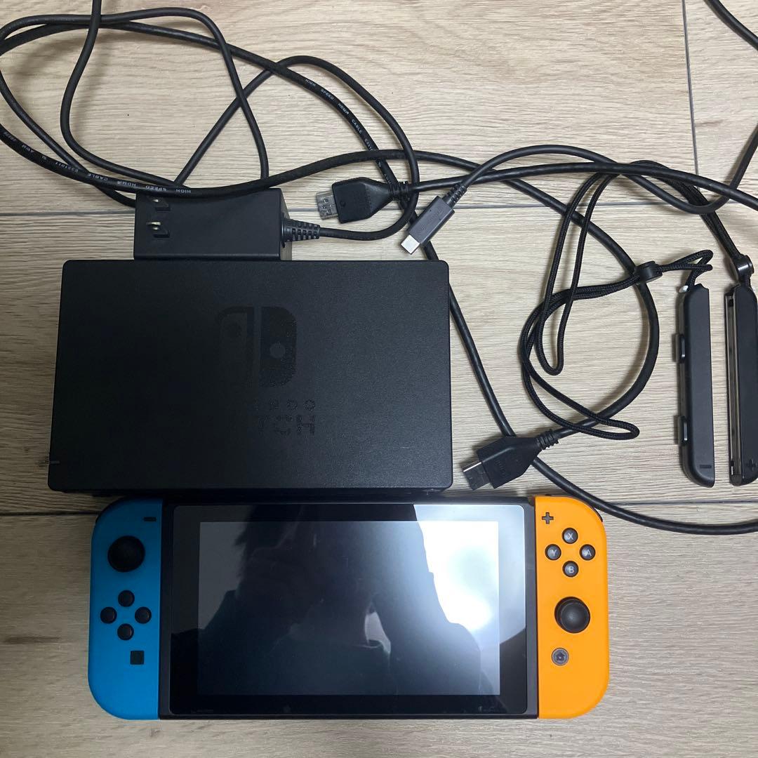 Nintendo Switch 本体 青/オレンジ 2022年製 Nintendo Switch 新品 任天堂 新型Nintendo JOY-CON(L) ネオンブルー
