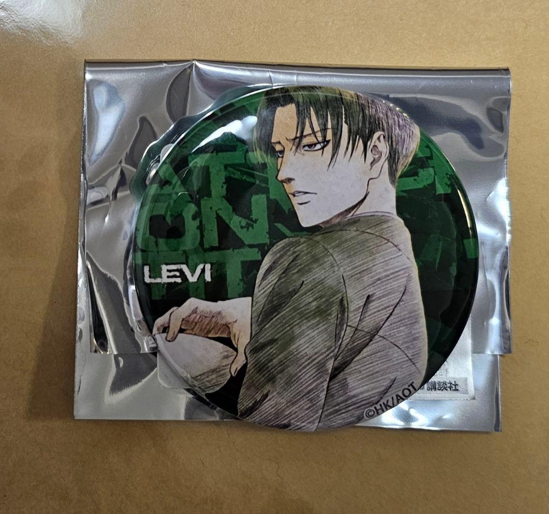 進撃の巨人 浅野恭司原画展2017 トレーディング 缶バッジ リヴァイ A