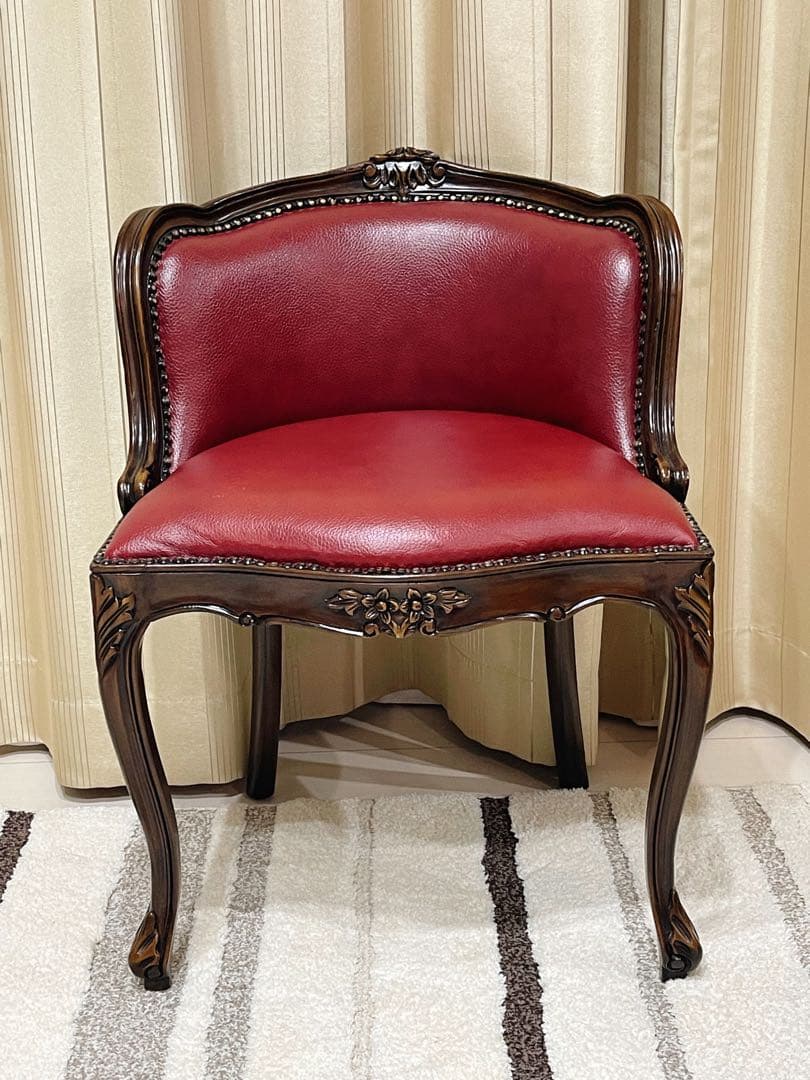 革 アンティークチェアロココ