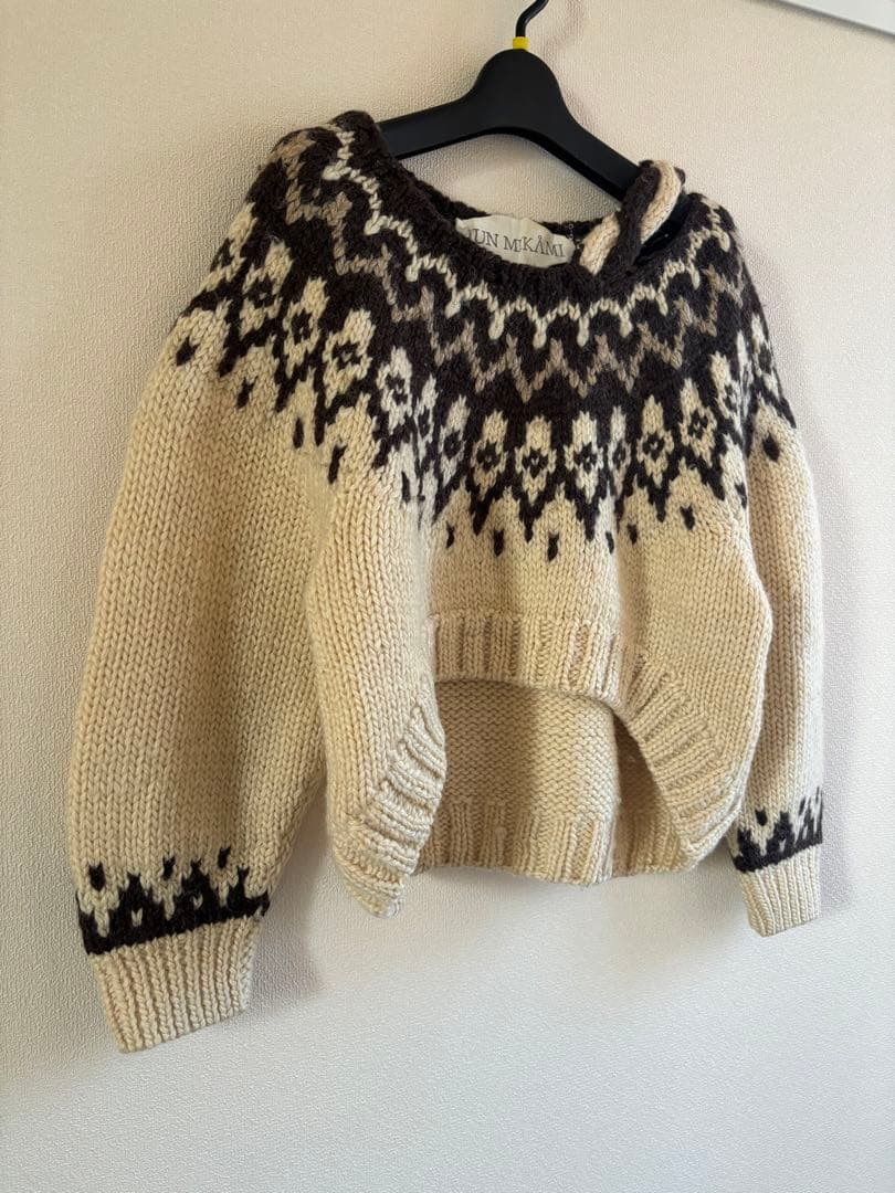 jun mikami ジュンミカミ ニット ノルディック柄