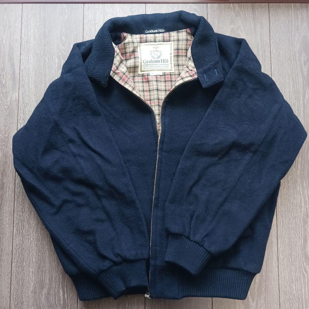 Graham Hill グラハムヒル ネイビー ブルゾン(カシミヤ混) Mサイズ