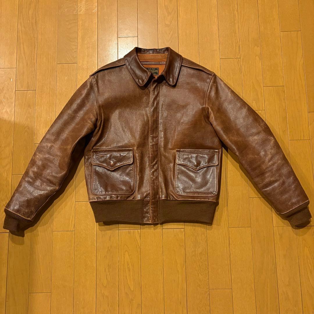 The REAL McCOY'S A2 レザージャケット The REAL McCOY'S】【A-2 570 B.Sフライトジャケット】【ROUGH WEAR