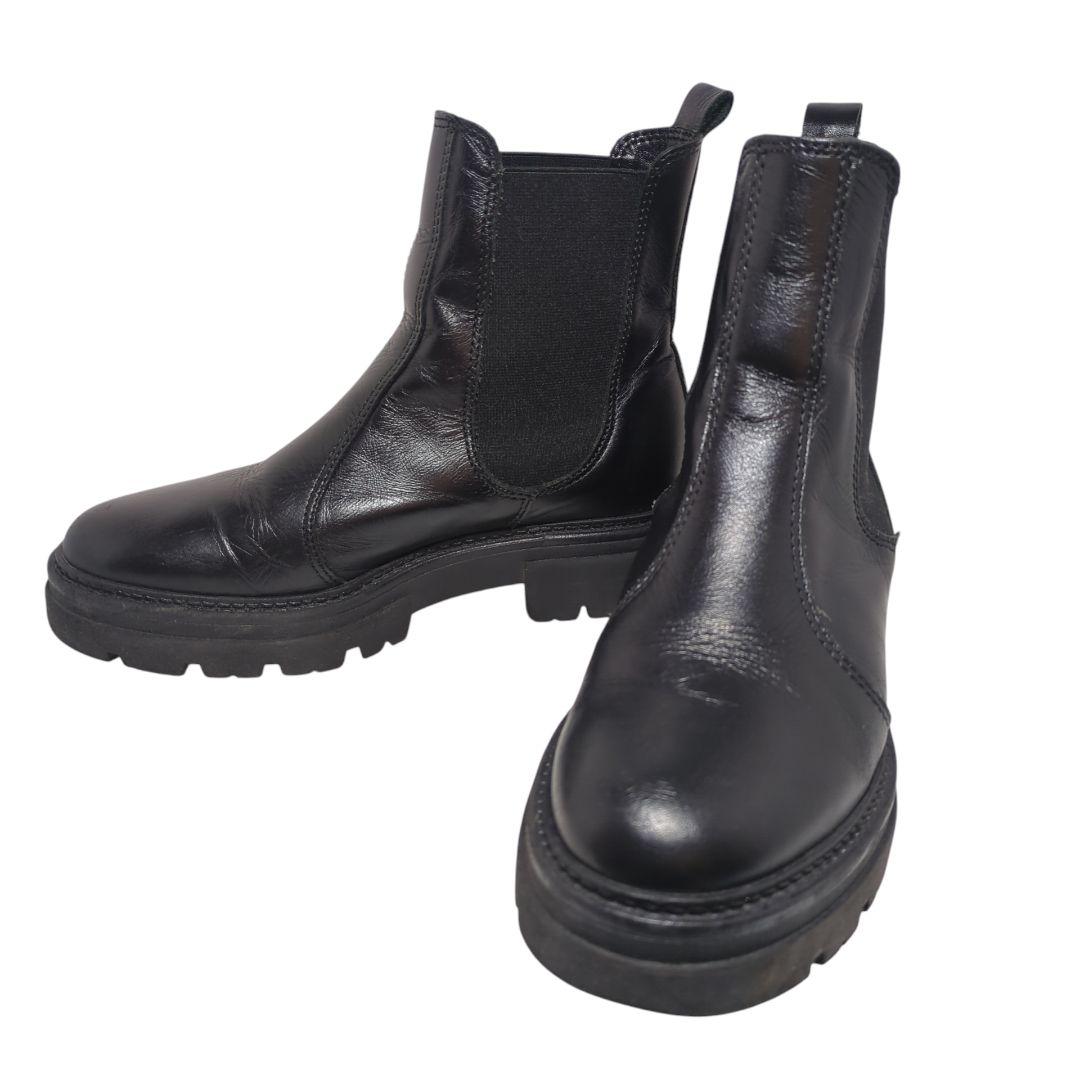 【良品】ENESS　エネス　サイドゴアブーツ　チェルシーブーツ　ブラック　35