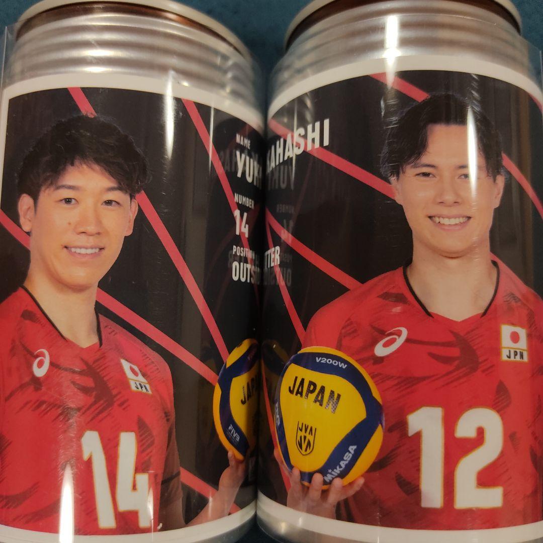 バレーボール日本代表 髙橋藍 石川祐希オリジナルラベル缶 ウーロン茶